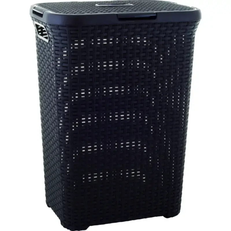 Skalbinių dėžė Style 60L 44,8x34,1x61,5cm tamsiai ruda
