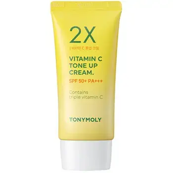 2X Vitamin C Tone Up Cream SPF 50+ - Brightening facial cream.