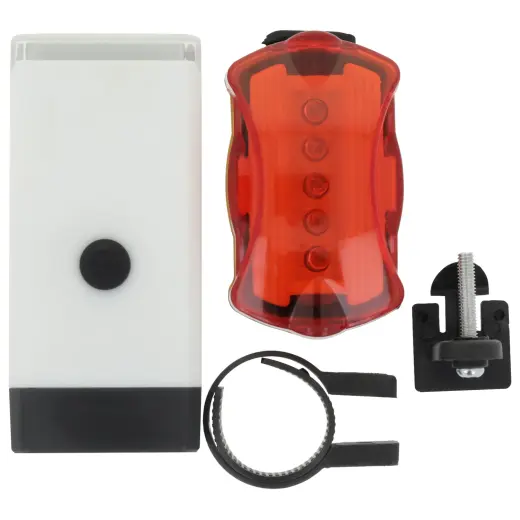 Setty bike lamps set front white + rear black LR-02