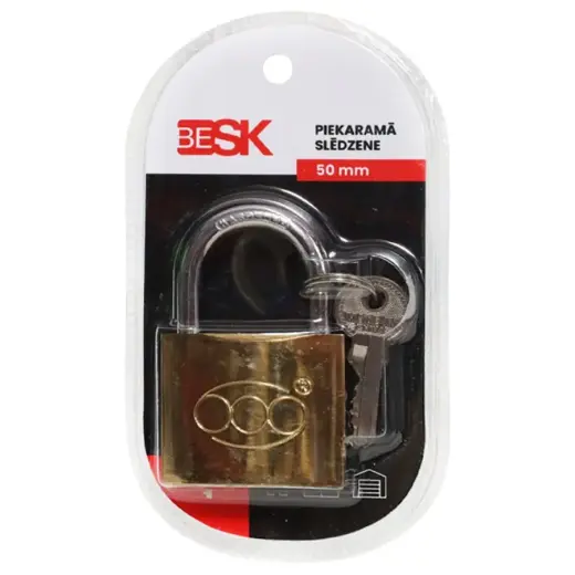 Padlock with 3 keys 50mm, 25AR029-5