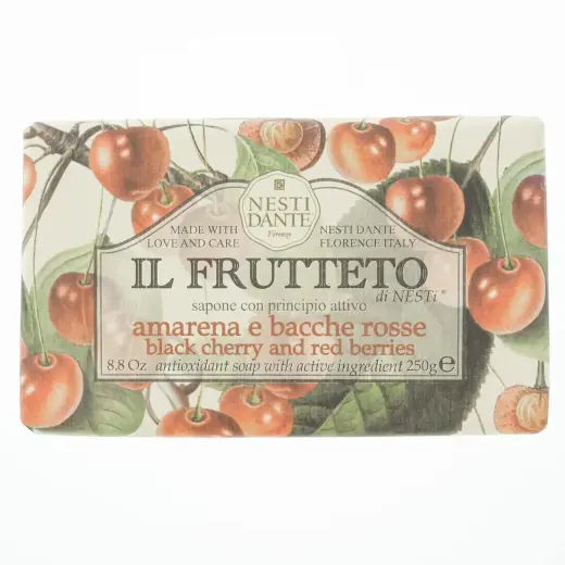 Nesti Dante, Il Frutteto, Black Cherry & Red Berries, Soothing, Soap Bar, 250 g