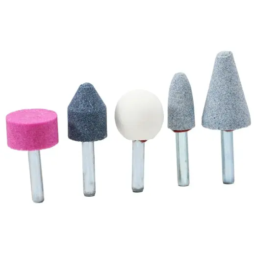 Abrasive head set 5pcs with holder 6mm