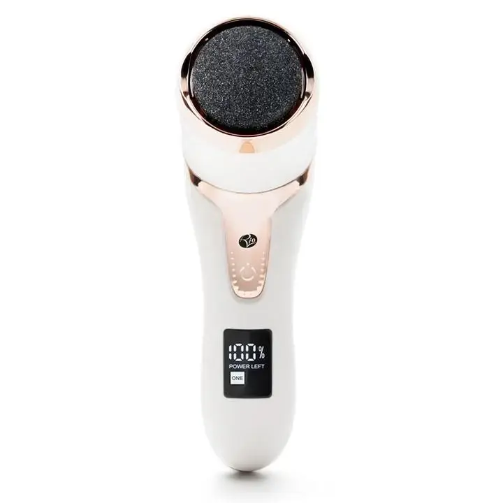 Rio Go Smooth Electric Foot File Hard Skin Remover with Vacuum Action in White