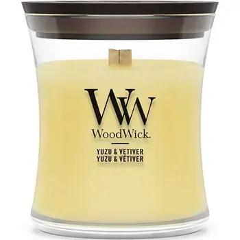 WoodWick Yuzu & Vetiver Váza ( yuzu a vetiver ) - Vonná svíčka 85.0g