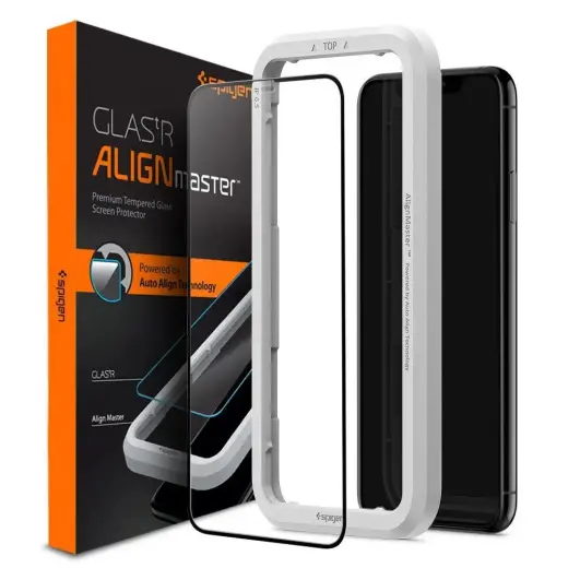 Spigen ALM защитное стекло для телефона iPhone 11 черное