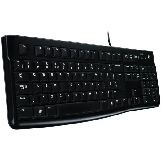 LOGITECH K120 Corded Keyboard - BLACK - USB - UKR - B2B