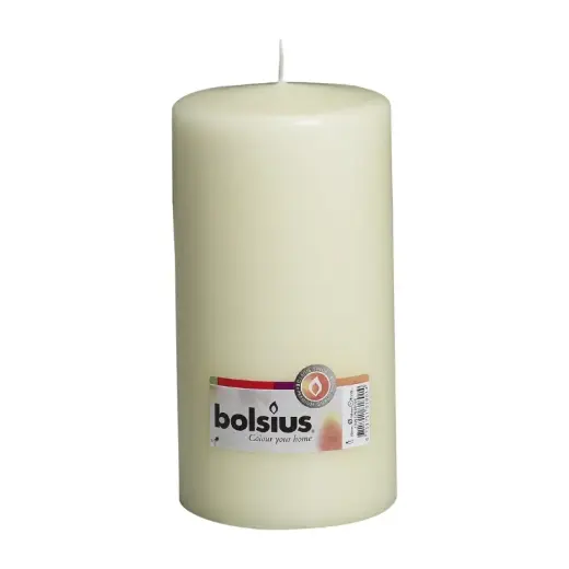 Svece cilindrs Ø200x98mm bēša 