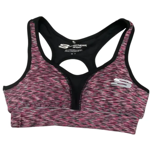 Skechers, Erinlined, Sports Women Synthetic Bra, Magenta, For Women, Size 10