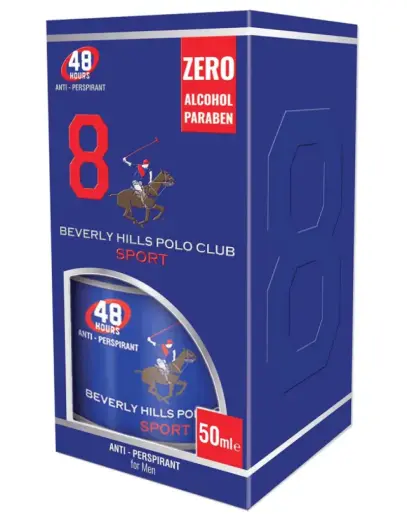 Beverly Hills Polo Club, Sport, Deodorant Roll-On, For Men, 50 ml