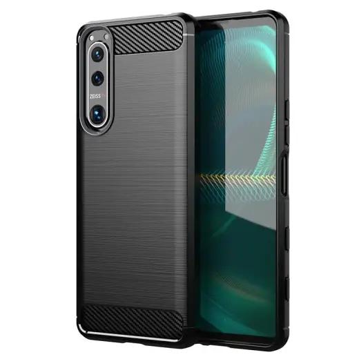 Fusion trust silicone back case for Sony Xperia 5 III black