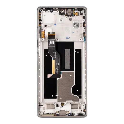Motorola Edge 50 Fusion LCD Display + Touch Unit + Front Cover Marshmallow Blue (Service Pack)