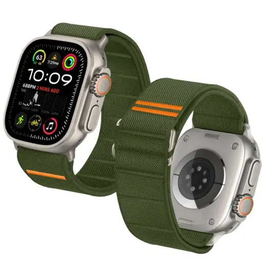 TECH-PROTECT NYLON SLIP APPLE WATCH 6 | 7 | 8 | 9 | 10 | SE | ULTRA 1 | 2 (44 | 45 | 46 | 49 MM) KHAKI