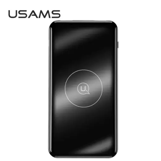 USAMS PB27 US-CD88 išorinė baterija (powerbank) | 10 000 mAh | 10W | PD, QC | USB-C, USB-A, Micro USB, Lightning, Wireless | juodas