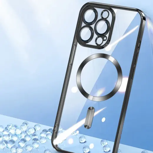 Wozinsky Electroplated чехол с поддержкой MagSafe для телефона Samsung Galaxy S24 FE (S721) серебряный