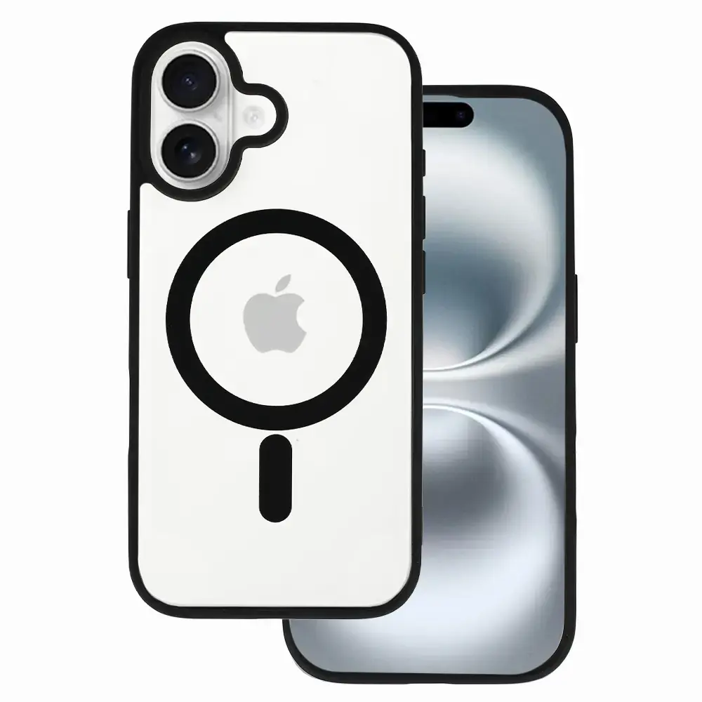 Acrylic Color Magsafe Case for Iphone 17 black