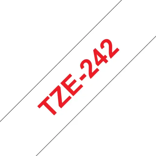 Brother Colour ribbon TZE-242 / TZE242 Red, white