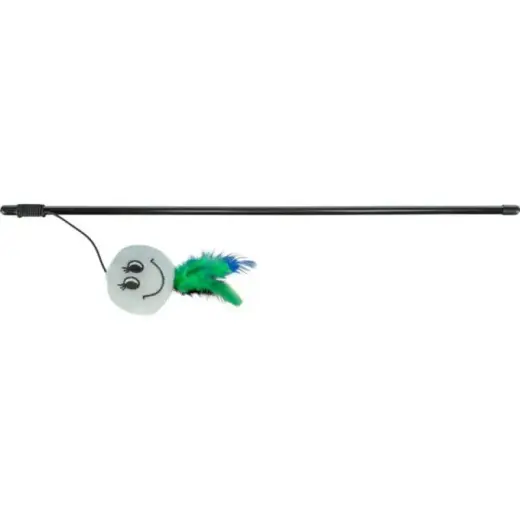 Rotaļlieta kaķiem : Trixie Playing Rod with Smiley 50cm