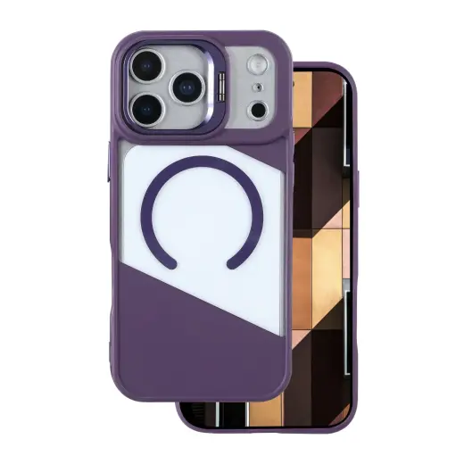 Fusion Mag phone case with MagSafe support for iPhone 17 Pro purple