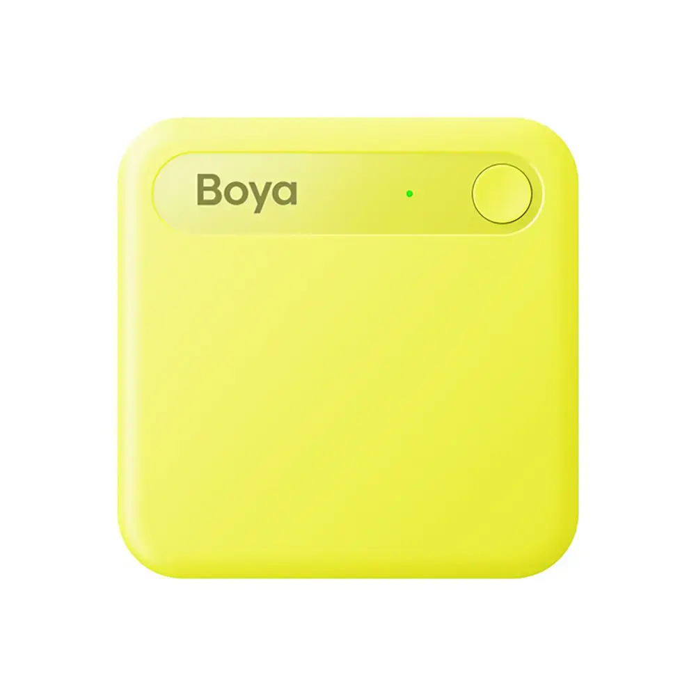 BOYA Notra Neo Voice Recorder with AI Transcription - Yellow