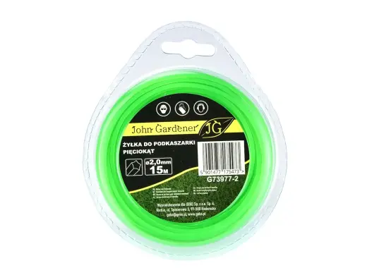Nailoninis valas 2.0mm x 15m, pentagoninis