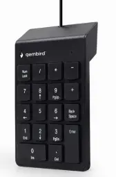 Gembird USB numeric keypad Black slim