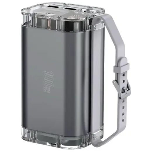 4smarts Lucid Ultra išorinė baterija (powerbank) | 40 000 mAh | 100W | USB-C, USB-A | pilkas