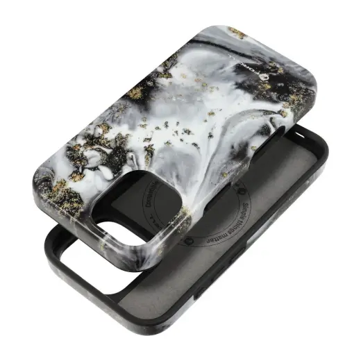 Forcell F-Protect Mirage telefono dėklas su MagSafe palaikymu iPhone 16 pilkas