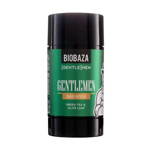 Biobaza, Gentlemen, Natural Ingredients, Refreshing & Protecting, Fresh & Green, Deodorant Stick, For Men, 50 ml