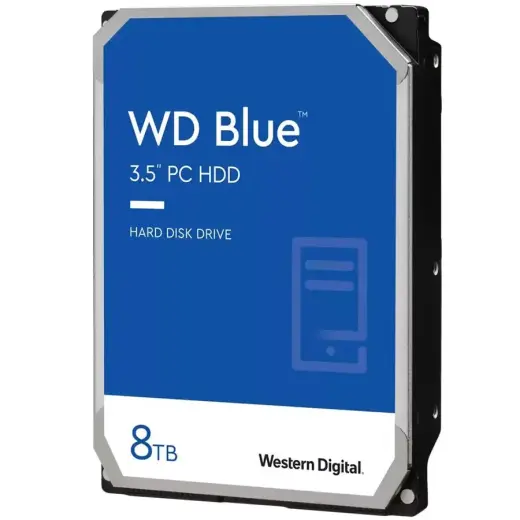 HDD Desktop WD Blue 8TB CMR, 3.5'', 256MB, 5640 RPM, SATA