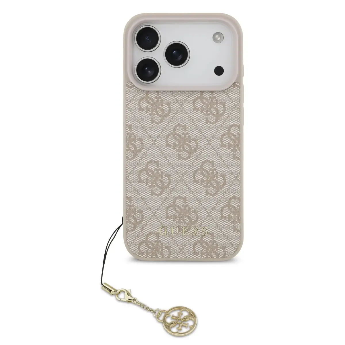 Guess 4G Charm Case for iPhone 17 Pro Tone on Tone Pink