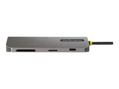 StarTech.com USB C Multiport Adapter, 4K 60Hz HDMI Video, 3 Pt 5Gbps USB-A Hub, 100W Power Delivery Pass-Through, GbE, SD|MicroSD, USB Type-C Mini Travel Dock, 12" | 30cm Cable - USB C Laptop Docking Station - docking station - USB-C | Thunderbolt 3 | Thu