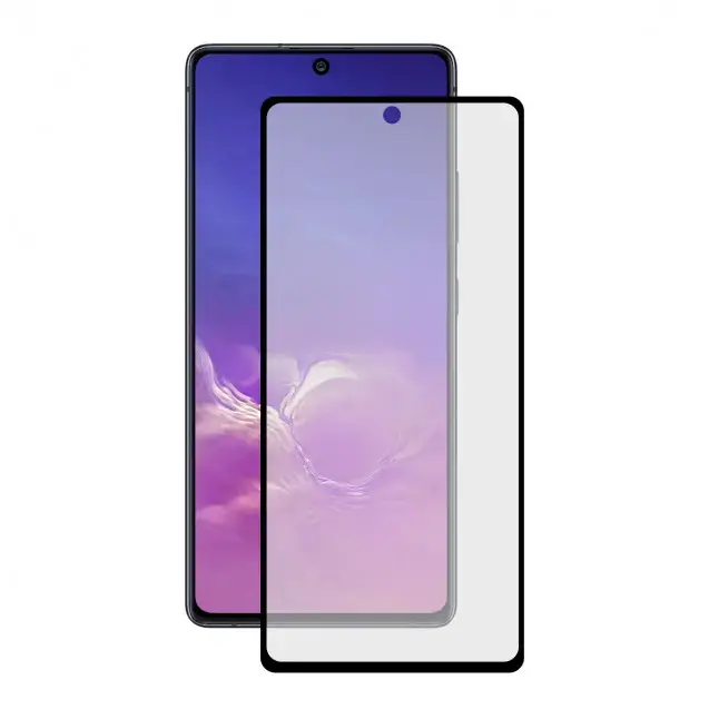HOFI Fusion Full Glue 5D Aizsargstikls pilnam ekrānam telefonam Samsung Galaxy S10 Lite melns