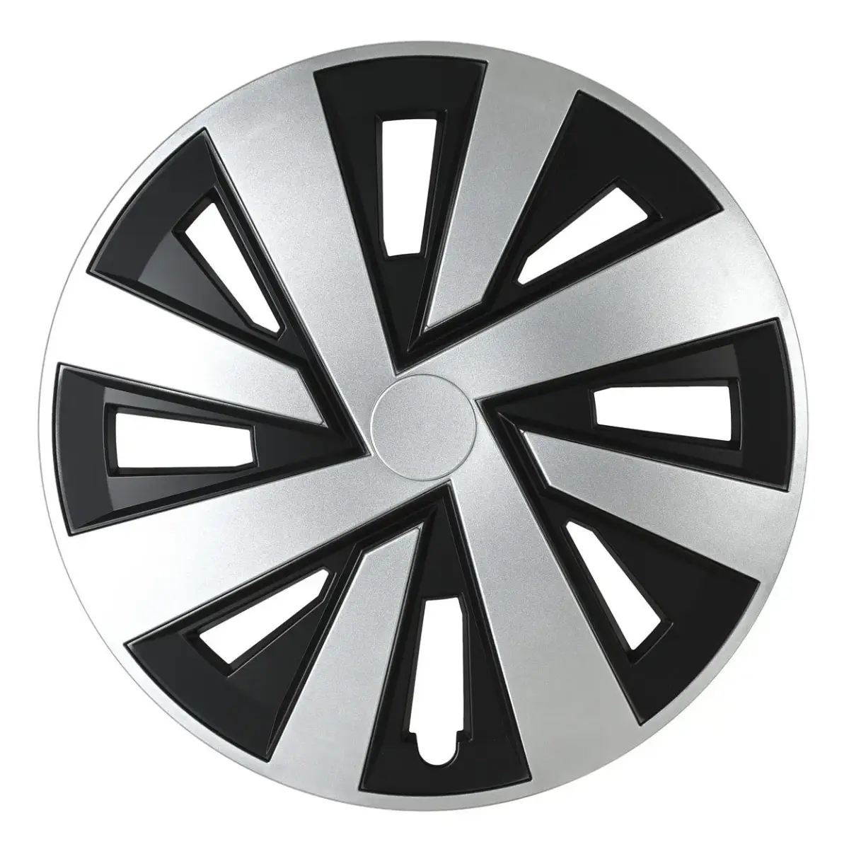 Hubcap PLUTON 15" silver&black