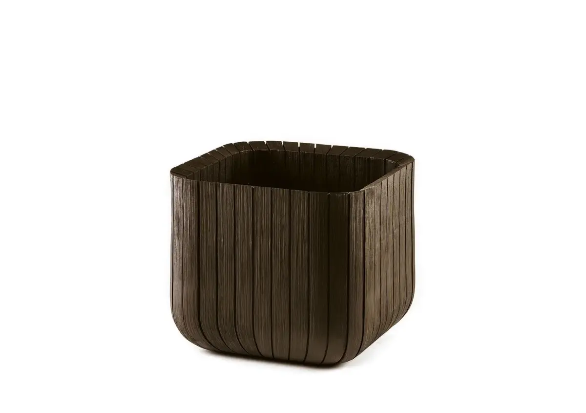 Puķu pods Cube Planter M brūns