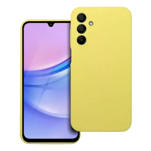 Silicone 2mm maciņš telefonam Samsung Galaxy A15 4G (A155) | A15 5G (A156) dzeltens
