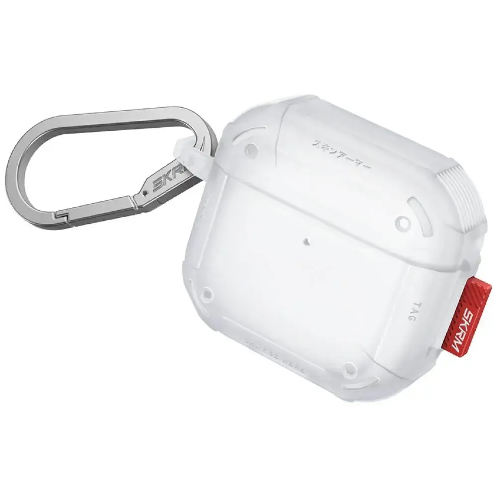 Case Skinarma Mecha CE for AirPods 4 frost