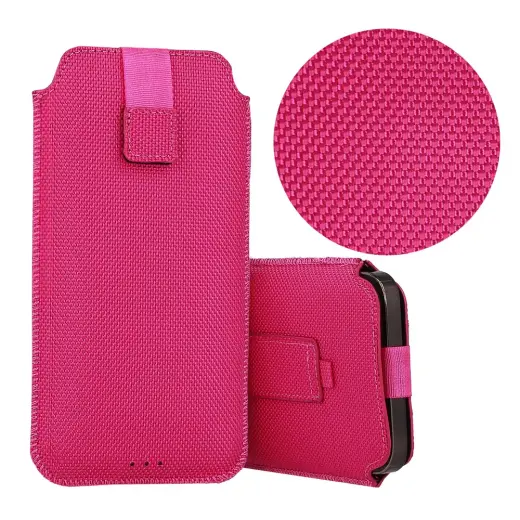 HIT Pouch Case (Size XXL) for Samsung S25 Ultra/S24 Ultra/M35/M23/A16 5G/Xiaomi Redmi 14C design 2 pink