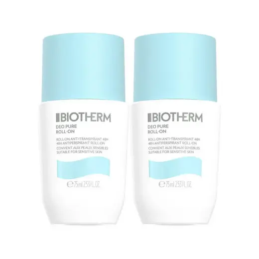 Deo Pure Antiperspirant Roll-on by Biotherm  2x 2.53 Ounce