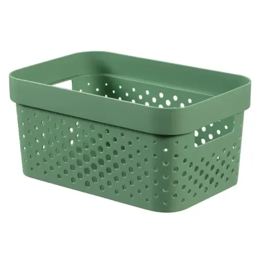 Коробка Infinity Recycled 4,5л 27x19x12см зеленая