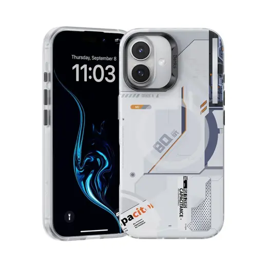 Benks Magnetic Mecha Series чехол для телефона iPhone 16 Plus белый
