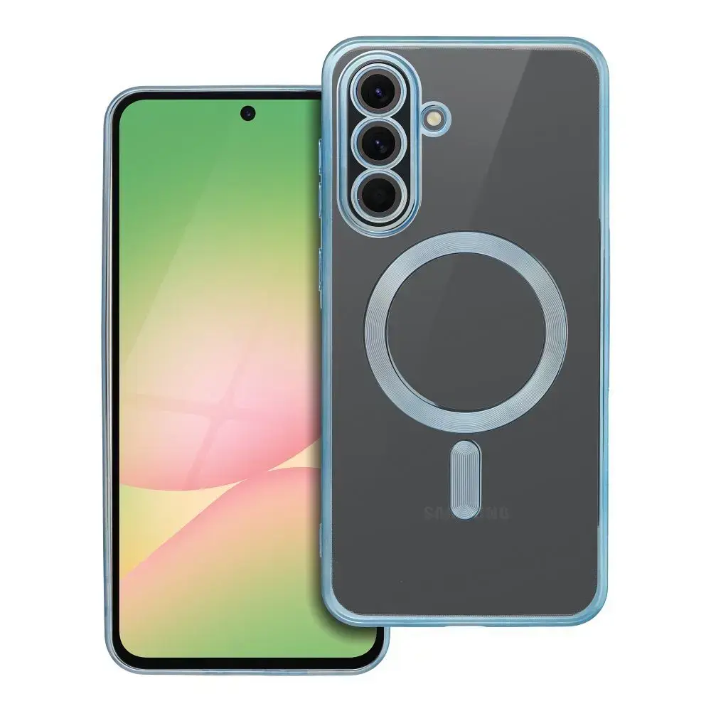 Electro Mag maciņš ar MagSafe atbalstu telefonam Samsung Galaxy A56 (A566) zils
