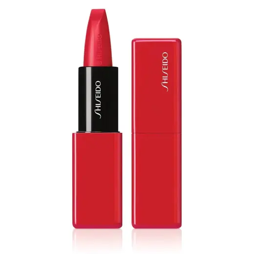 Shiseido, Technosatin, Gel, Liquid Lipstick, 416, Red Shift, 3.30 g