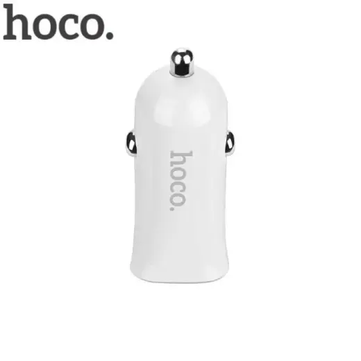 Hoco Premium Elite Z12 Fast Dual USB Universāls 2.4A 2x USB Auto Lādētājs Balts