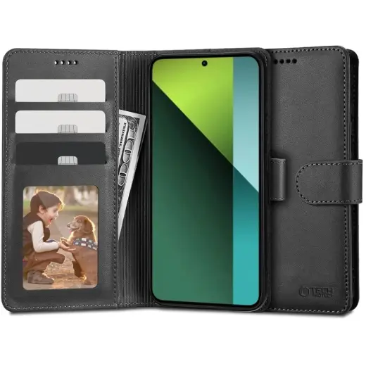 Tech-Protect raamatutüüpi telefoni ümbris Redmi Note 13 Pro 5G | Poco X6 5G must