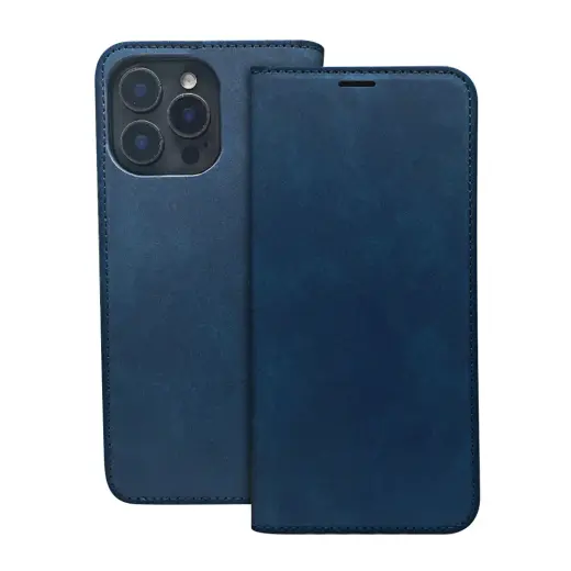 Smart Suede case for Motorola Edge 70 Fusion navy blue