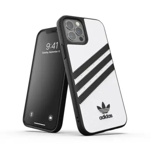 Adidas OR Moulded PU FW20 iPhone 12 Pro czarno biały|black white 42238