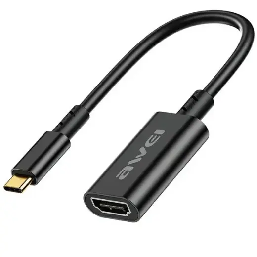 AWEI Adapter CL-217T USB-C|HDMI czarny|black 4k|30Hz