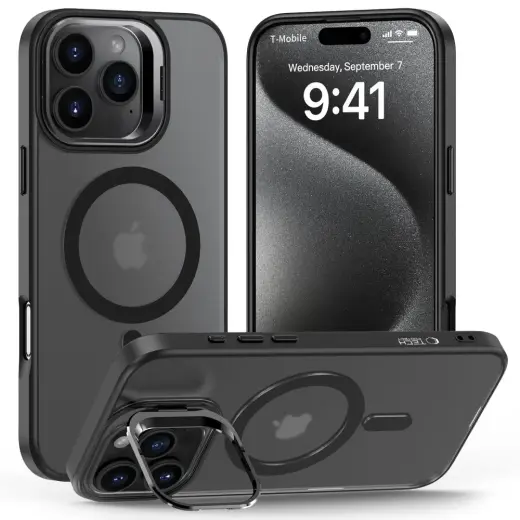 TECH-PROTECT MAGSTAND MAGSAFE IPHONE 16 PRO MAX MATĒTS MELNS