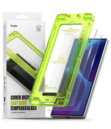 Ringke Cover Display Easy Slide karastatud kaitseklaas telefonile Samsung Galaxy Z Fold 8 (F971) (2 tk.)