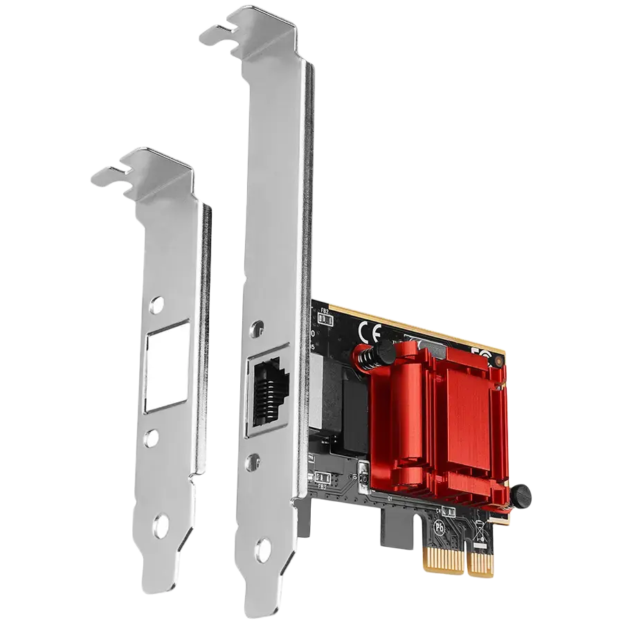 Gigabit Ethernet PCI-Express network card with Intel I210AT chipset with PXE support.